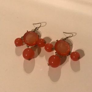 orange earrings
